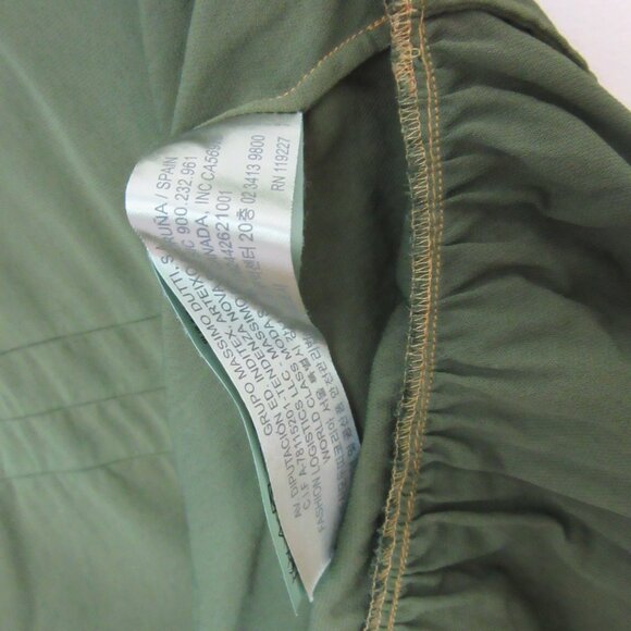 Massimo Dutti Blouse - Forest Green - Viscose - Size US 4 - Picture 7 of 10